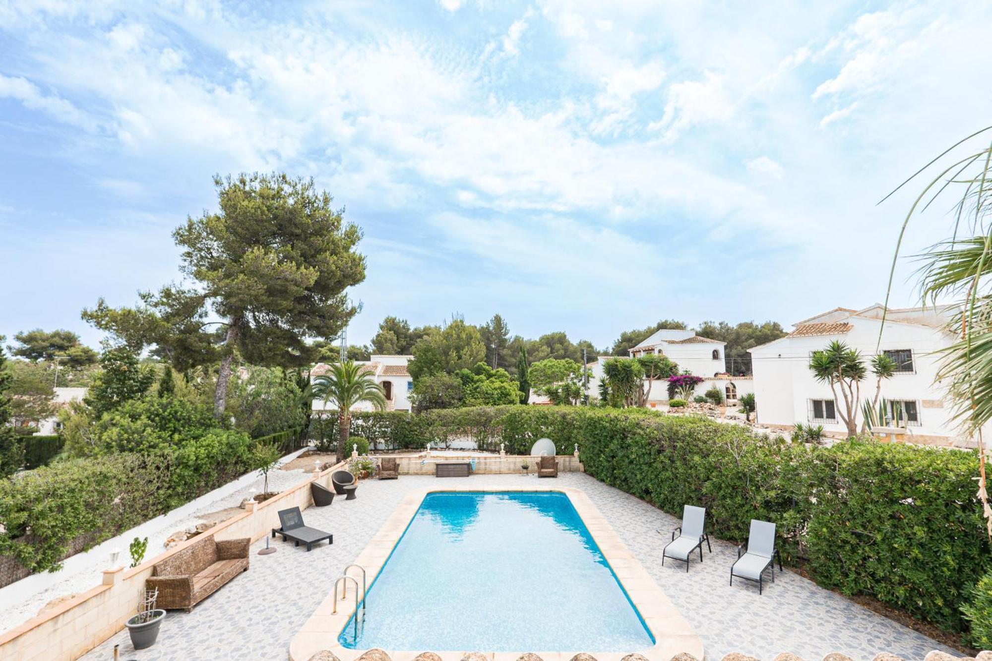 Casa Maria Top Floor Studio Apartment With Swimming Pool Jávea エクステリア 写真
